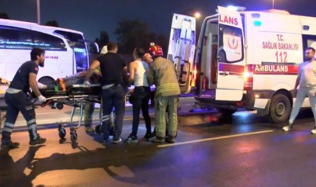 Güngören D-100 Karayolu'nda minibüs takla attı: 1 ölü 4 yaralı