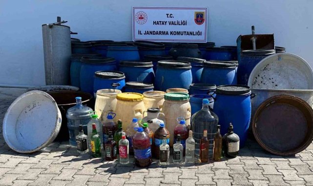 Hatay'da 3750 litre sahte rakı ele geçirildi