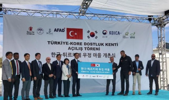 Hatay'da kurulan 'Kore-Türkiye Dostluk Kenti' açıldı