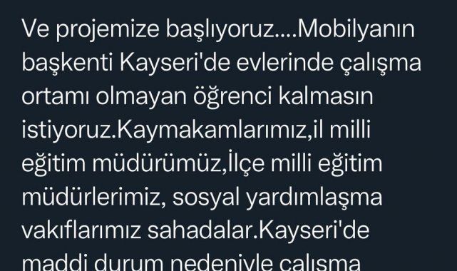 Her eve ders çalışma masası geliyor