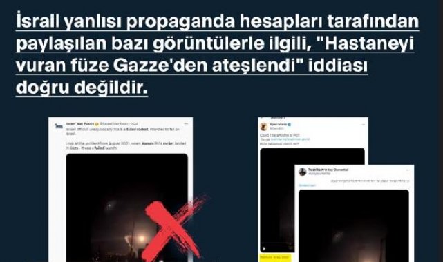 İletişim Başkanlığı'ndan hastane saldırısı için dezenformasyon paylaşımı