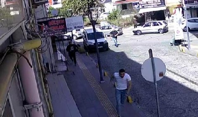 İş yerinin önünde ateş açtı, kaçarken kadına çarptı