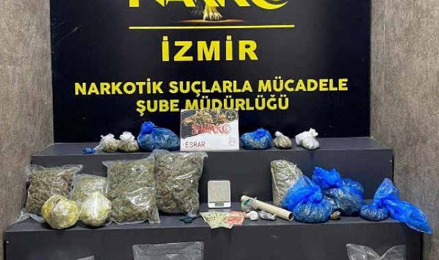 İzmir'de 12 kilo esrar ele geçirildi