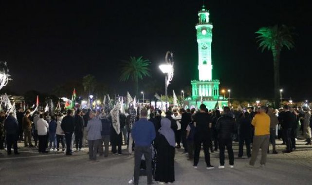 İzmir'de İsrail protestosu