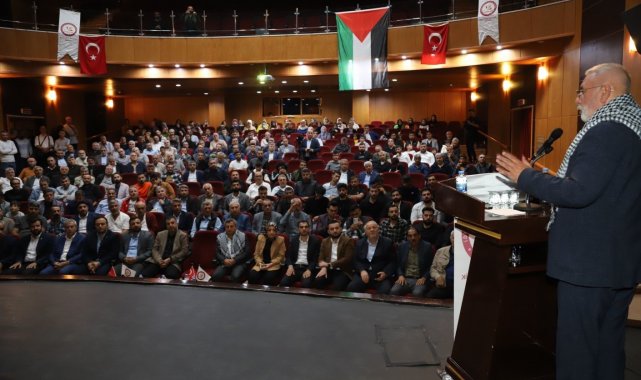Kahta'da 'Filistin Biziz, Biz Filistiniz' konferansı düzenlendi