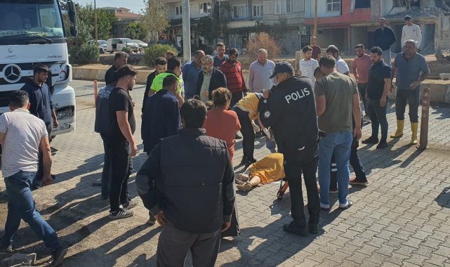 Kamyonun çarptığı yaya ağır yaralandı