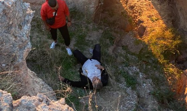 Kapadokya manzarasıyla fotoğraf çekilirken 6 metrelik kayalıktan düştü