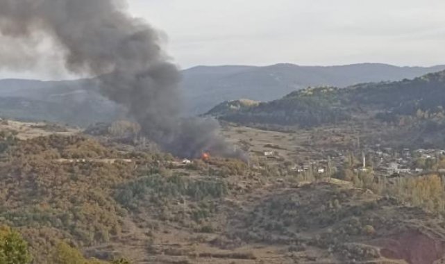 Kastamonu'da köyde yangın; 40 ev ve ahır alevlere teslim oldu