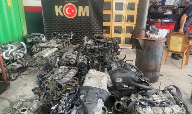 Kayseri'de kaçak otomobil motoru operasyonu: 1 gözaltı