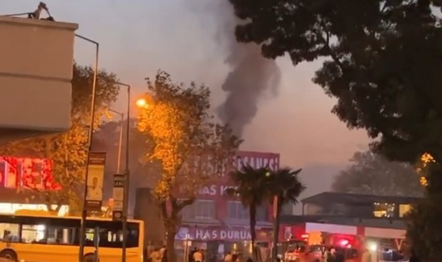 Kebapçıda korkutan yangın