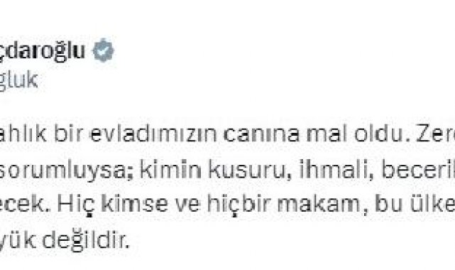 Kılıçdaroğlu: Zeren kızımızın ölümünden kim sorumluysa hesap verecek