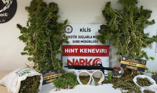 Kilis'te uyuşturucu operasyonunda 1 kişi tutuklandı