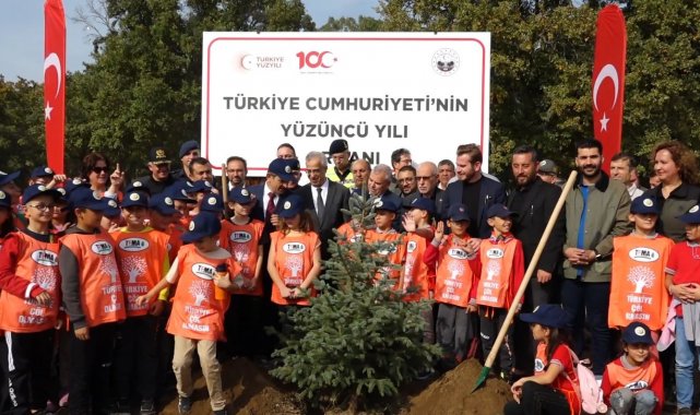 Kırklareli'de Cumhuriyet'in 100. yılında 2023 fidan dikildi