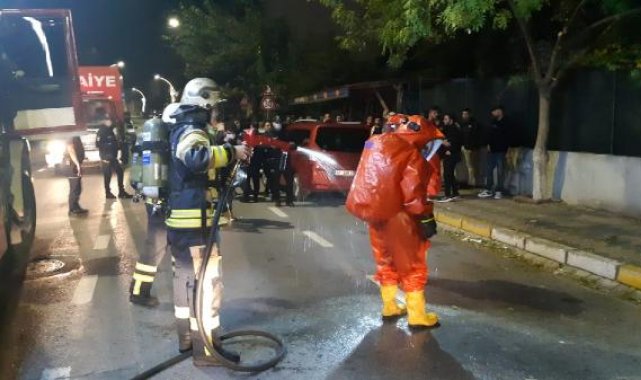 Kocaeli'de kimyasal patlama; ekipler özel kıyafetlerle müdahale etti
