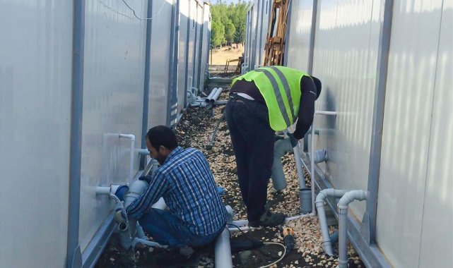 Konteyner kentte alt yapı bakım onarımı yapıldı