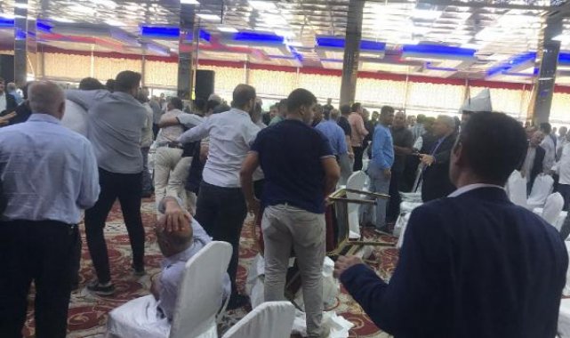 Kooperatif genel kurulunda taraflar sandalyelerle birbirlerine saldırdı