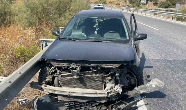 Köpeğe çarpmamak için canından oluyordu
