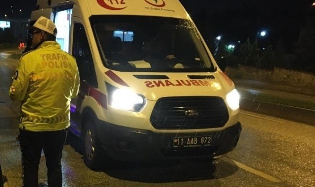 Köpeğe çarptı kendi yaralandı