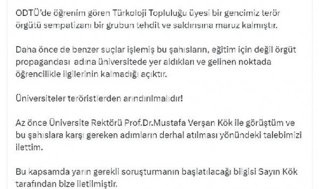 Kürşad Zorlu: Üniversiteler teröristlerden arındırılmalıdır