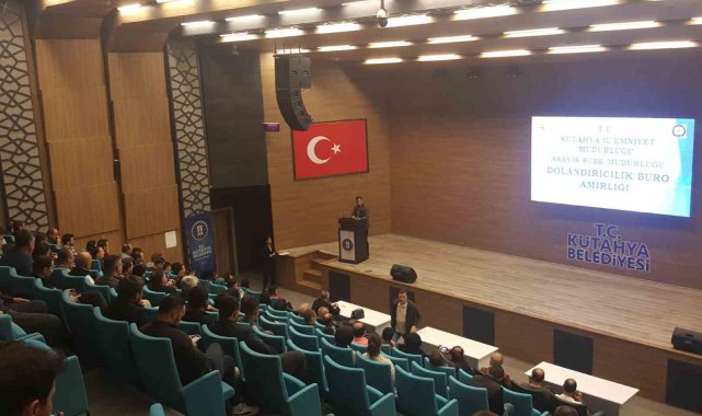Kütahya Belediyesi personeli dolandırıcılığa karşı bilgilendirildi