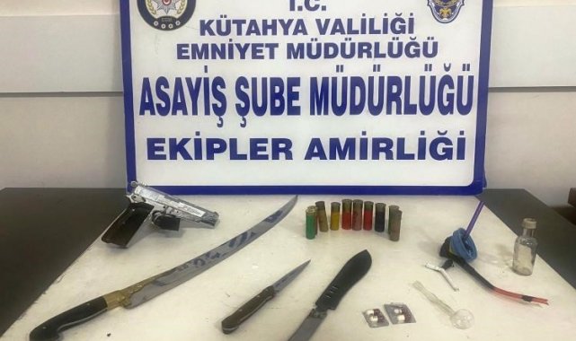 Kütahya'da bir iş yerinde uyuşturucu ele geçirildi