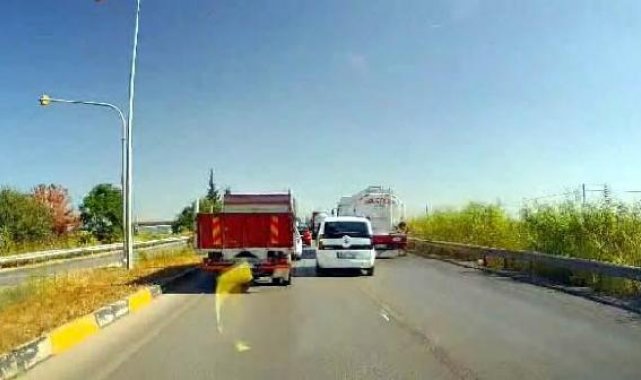 Makas atarak trafiği tehlikeye sokan sürücüye 4 bin TL ceza