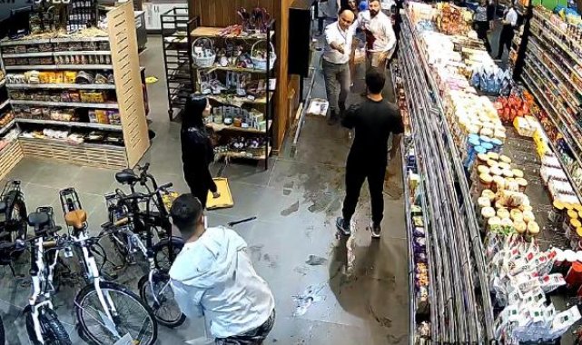 Markette 'omuz atma' cinayeti güvenlik kamerasında