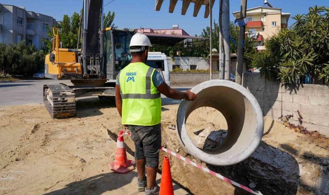 MESKİ, yağmursuyu hattı çalışmalarına devam ediyor