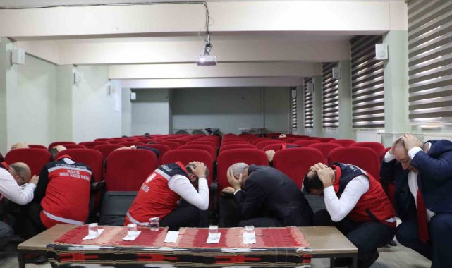 Meslek lisesinde Afet Tatbikatı yapıldı
