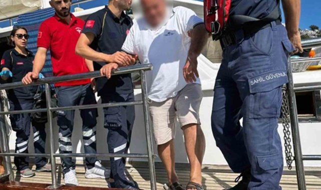 Motor yatta rahatsızlanan vatandaşa tıbbi tahliye gerçekleştirildi