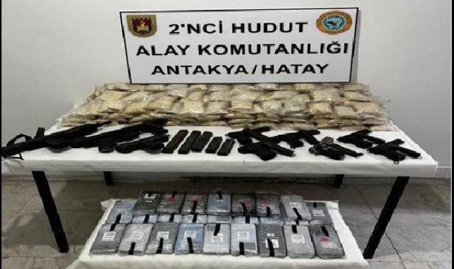 MSB: Hudut hattında silah ve uyuşturucu ele geçirildi