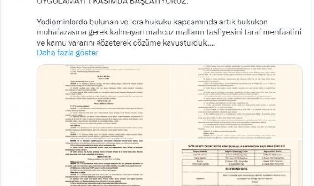 Mülkiyet devri gerçekleşmeyen hacizli mallar Kızılay'a devredilecek