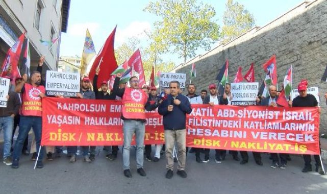 Nakliyat-İş sendikasından İsrail ve ABD protestosu