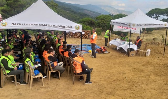 Nazilli Orman İşletme Müdürlüğü ekipleri tatbikata katıldı