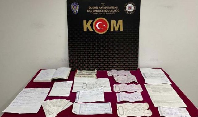 Ödemiş'te tefecilik operasyonu; 6 gözaltı