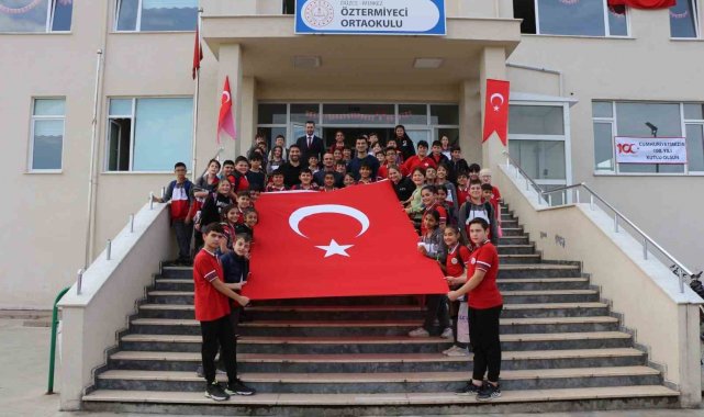 Okul sahasına file takıldı