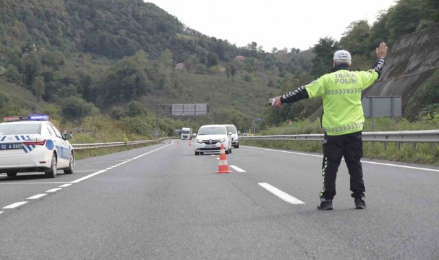 Ordu'da bir haftada yaklaşık 16 bin araç denetlendi