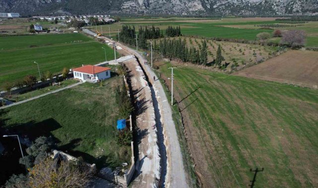 Ören kanalizasyonunun 18,5 kilometresi tamamlandı