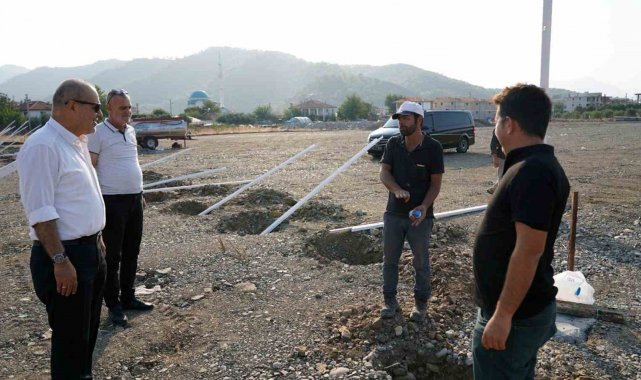 Ortaca bitki üretim merkezi yapımı devam ediyor