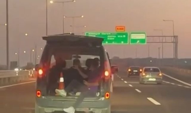 Otobanda ölüme davetiye çıkardı