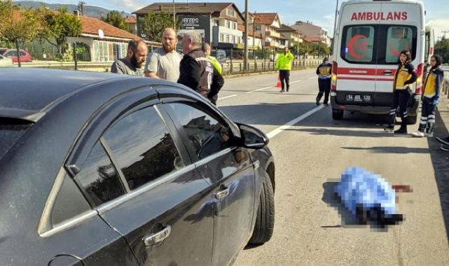 Otomobilin çarptığı yaya öldü