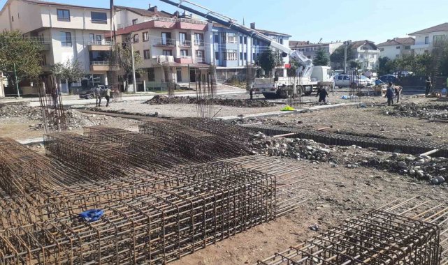 Pazaryeri inşaatının alt yapısı tamam