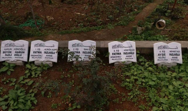 Rize'de dikkat çeken mezarların ilginç hikayesi