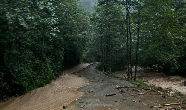 Rize'de sağanak; dereler taştı, heyelanlar meydana geldi, 23 köy yolu ulaşıma kapandı