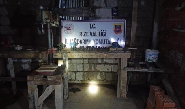 Rize'de yayla evlerine 'kaçak silah' baskını