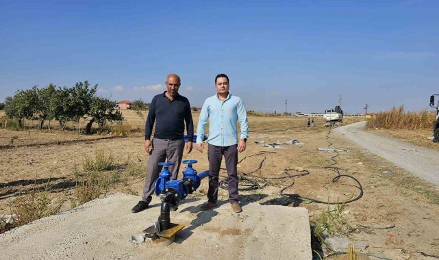 Salihli Mersinli Mahallesi'nde yeni sondaj kuyusu sevinci