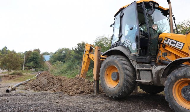 Sapanca Göl Mahallesi'ndeki hat çalışmasının bin metrelik kısmı tamamlandı