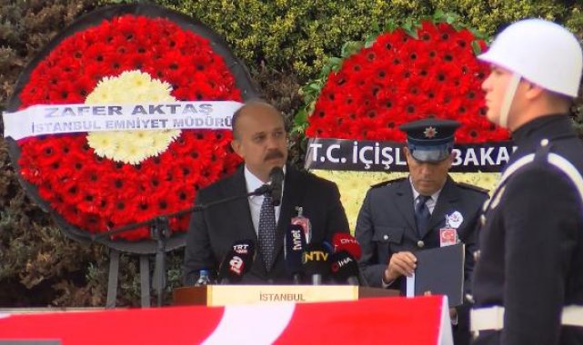 Şehit polisin cenaze töreninde konuşan İl Emniyet Müdürü Aktaş: 9 kişi gözaltına alındı