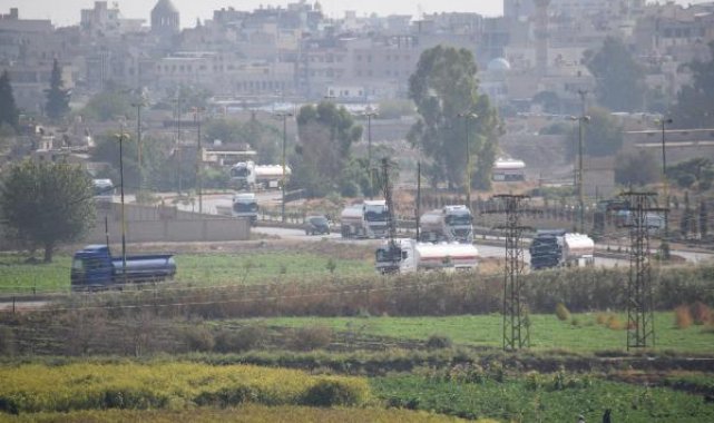 Suriye'de vurulan petrol sahalarına Kamışlı'dan tanker ve TIR sevkiyatı