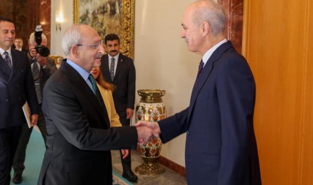 TBMM Başkanı Kurtulmuş, Kılıçdaroğlu'nu kabul etti